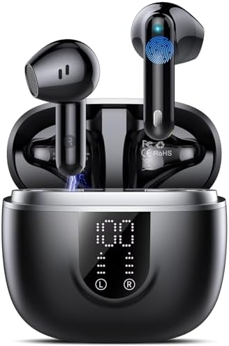 2026 Wireless Bluetooth Earphones, Bluetooth 5.4 Earbuds with HiFi Stereo, 4 ENC Noise Reduction Mic, 45H Playing Time, Touch Control Headphones, IPX7 Waterproof Sport Earphone - Image 2