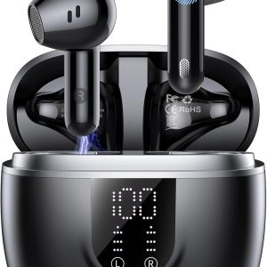 2026 Wireless Bluetooth Earphones, Bluetooth 5.4 Earbuds with HiFi Stereo, 4 ENC Noise Reduction Mic, 45H Playing Time, Touch Control Headphones, IPX7 Waterproof Sport Earphone
